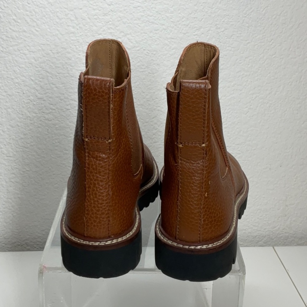 Madewell City Walk Lug Sole Chelsea Boot English Saddle Size 6 - Picture 4 of 11